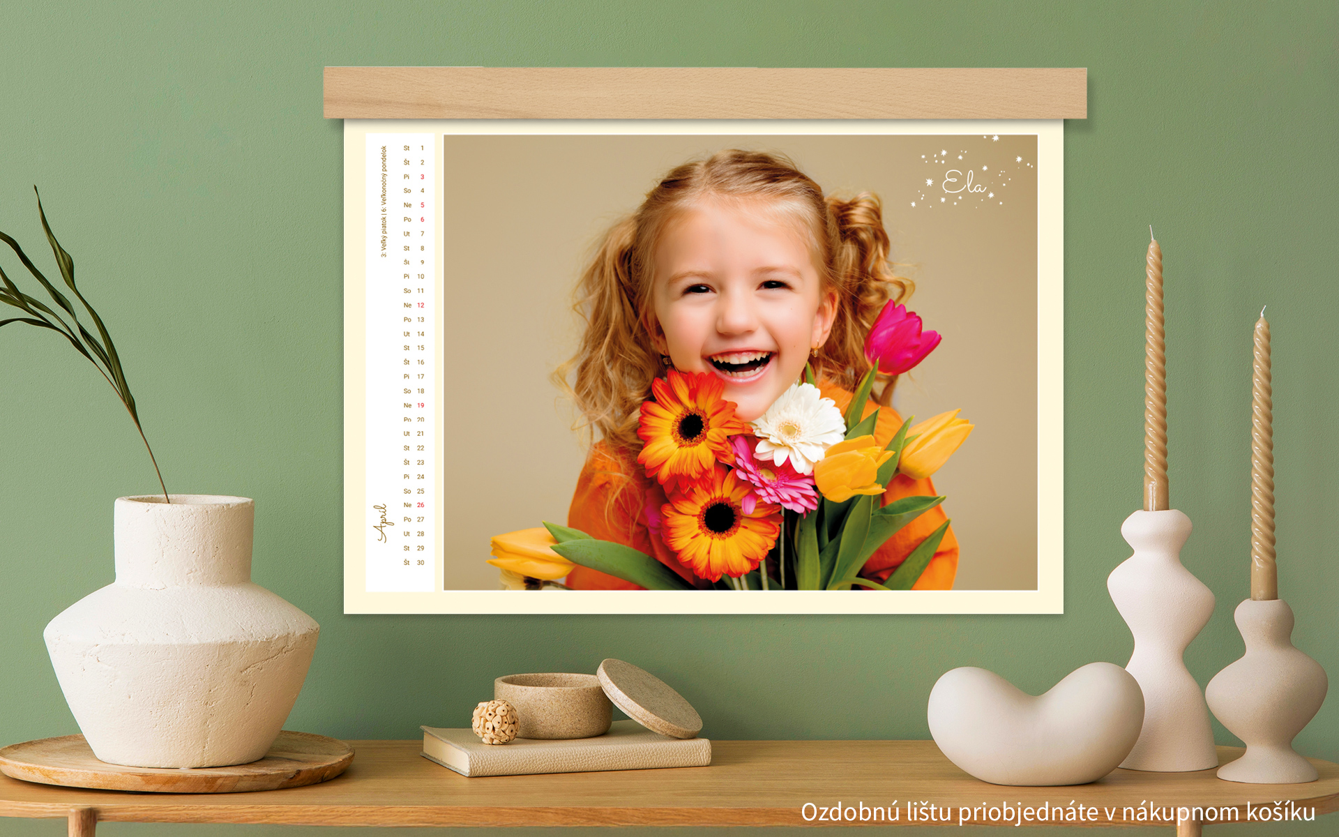 Nástenný fotokalendár A3 na šírku od HappyFoto