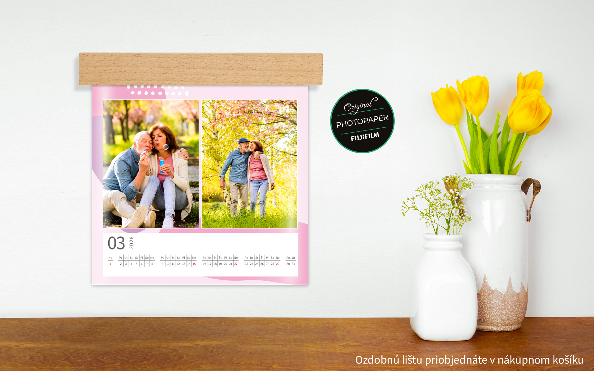 deLUXE Nástenný fotokalendár cca 31 x 31 cm od HappyFoto