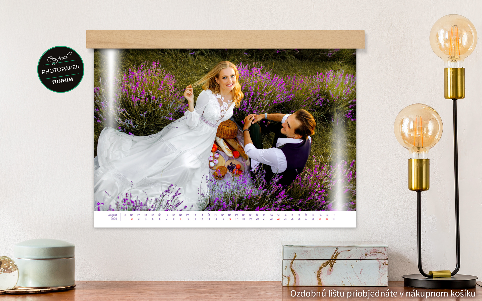 deLUXE Nástenný fotokalendár A4 na šírku od HappyFoto