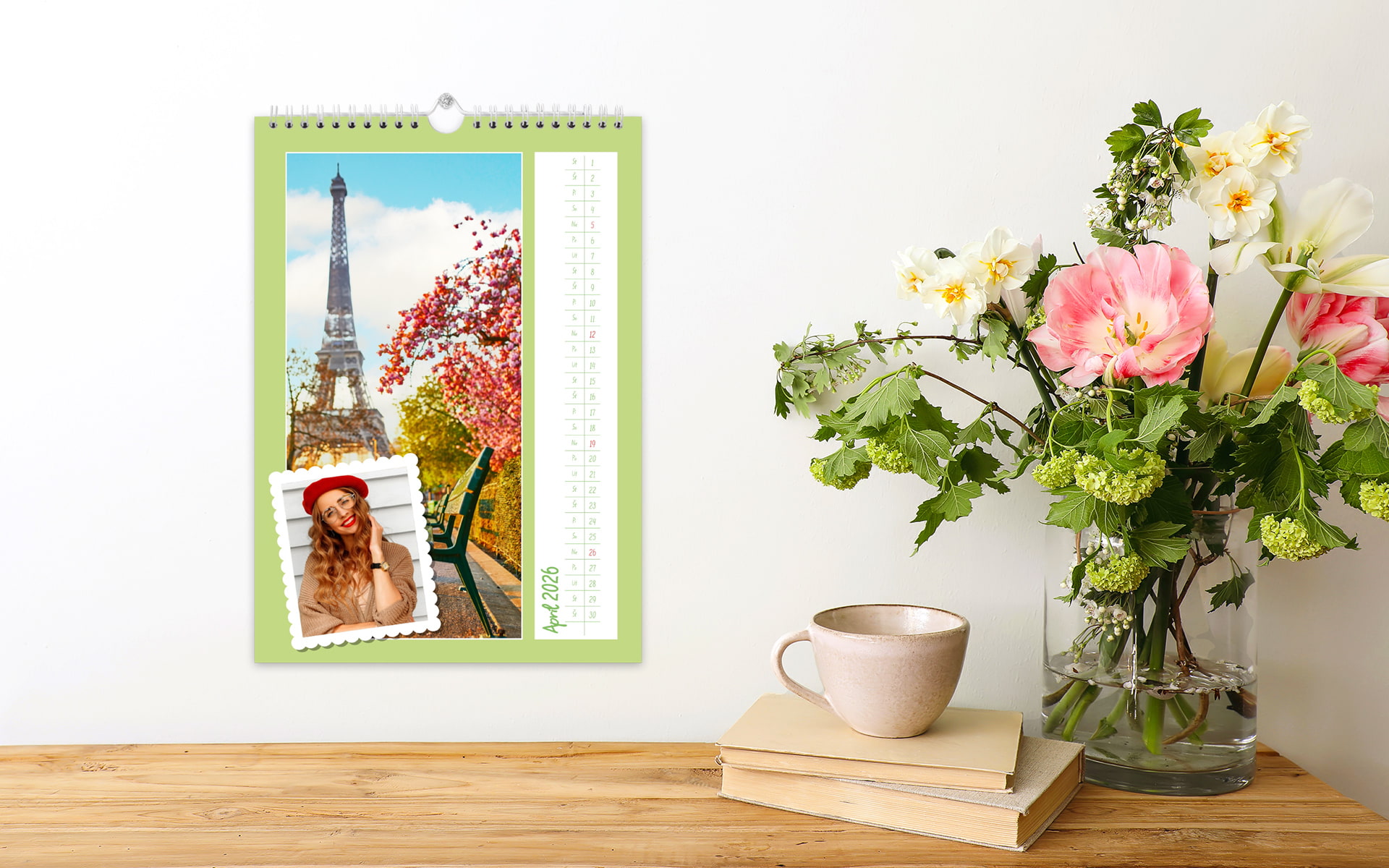 Nástenný fotokalendár A5 na výšku od HappyFoto Nástenný fotokalendár A5 na výšku od HappyFoto