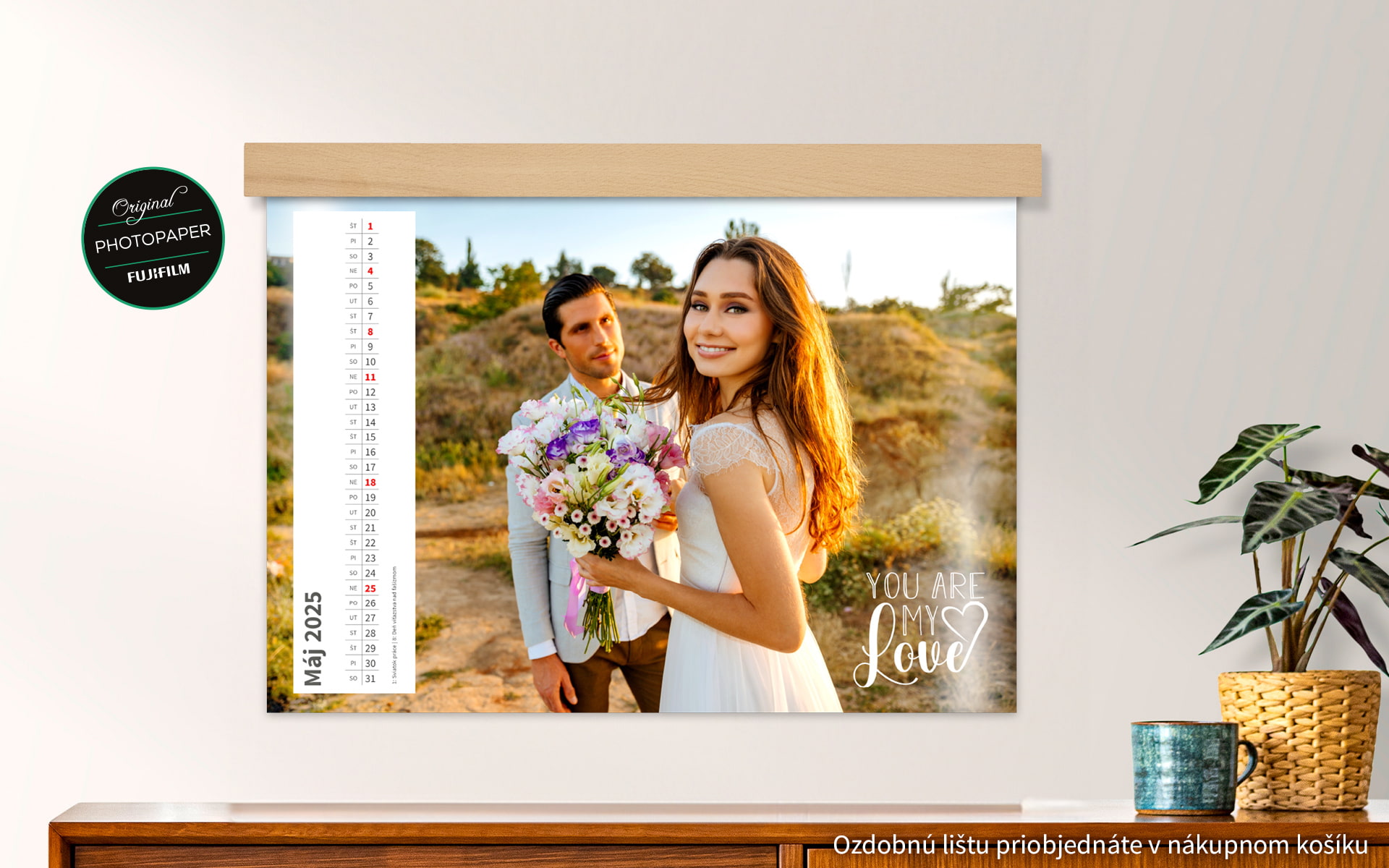 deLUXE Nástenný fotokalendár A3 na šírku od HappyFoto