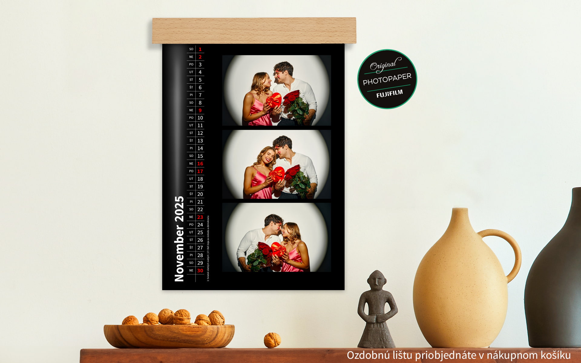 deLUXE Nástenný fotokalendár A4 na výšku od HappyFoto