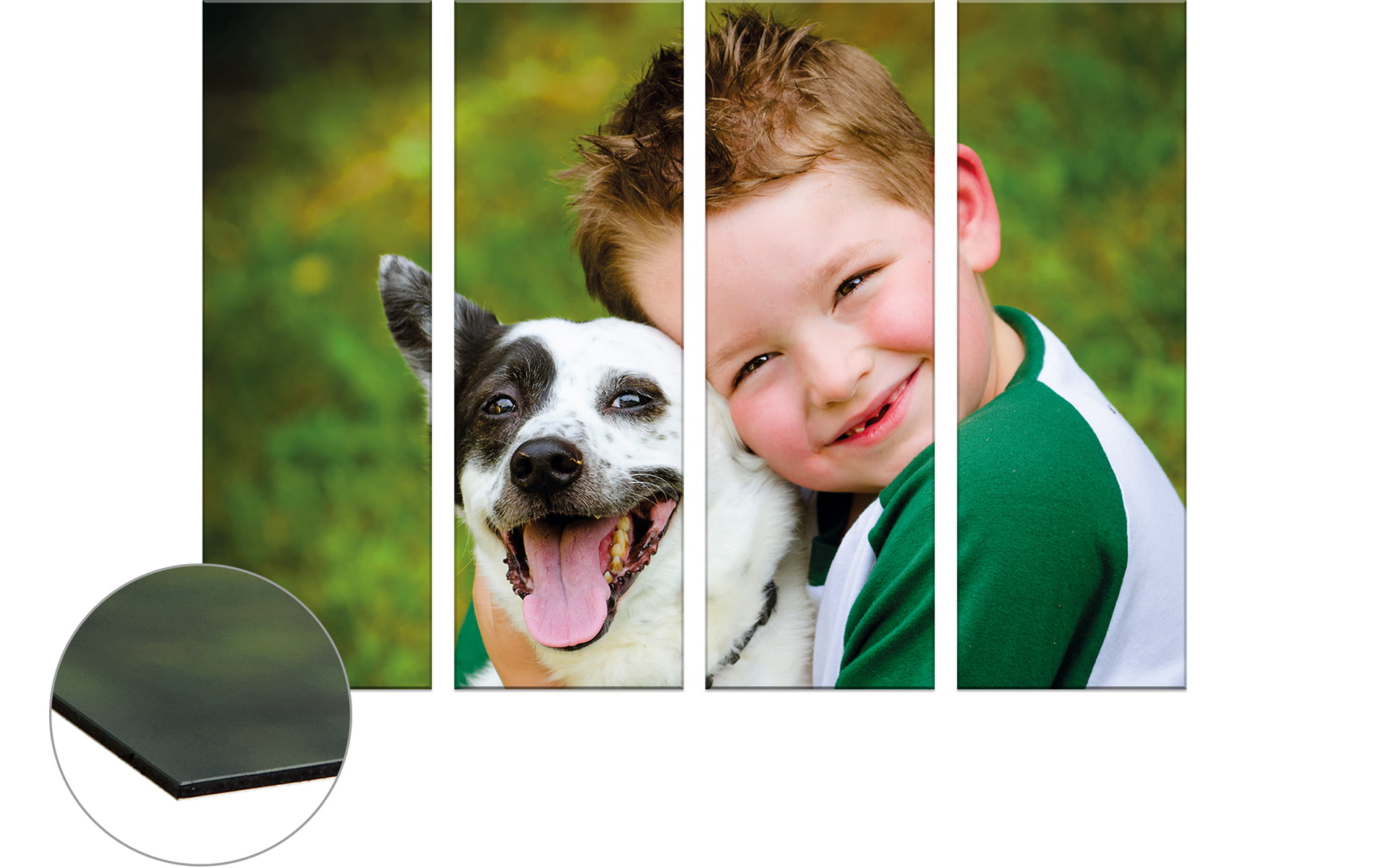 Foto na hliníkovej doske, 4 diely à 90 x 30 cm od HappyFoto