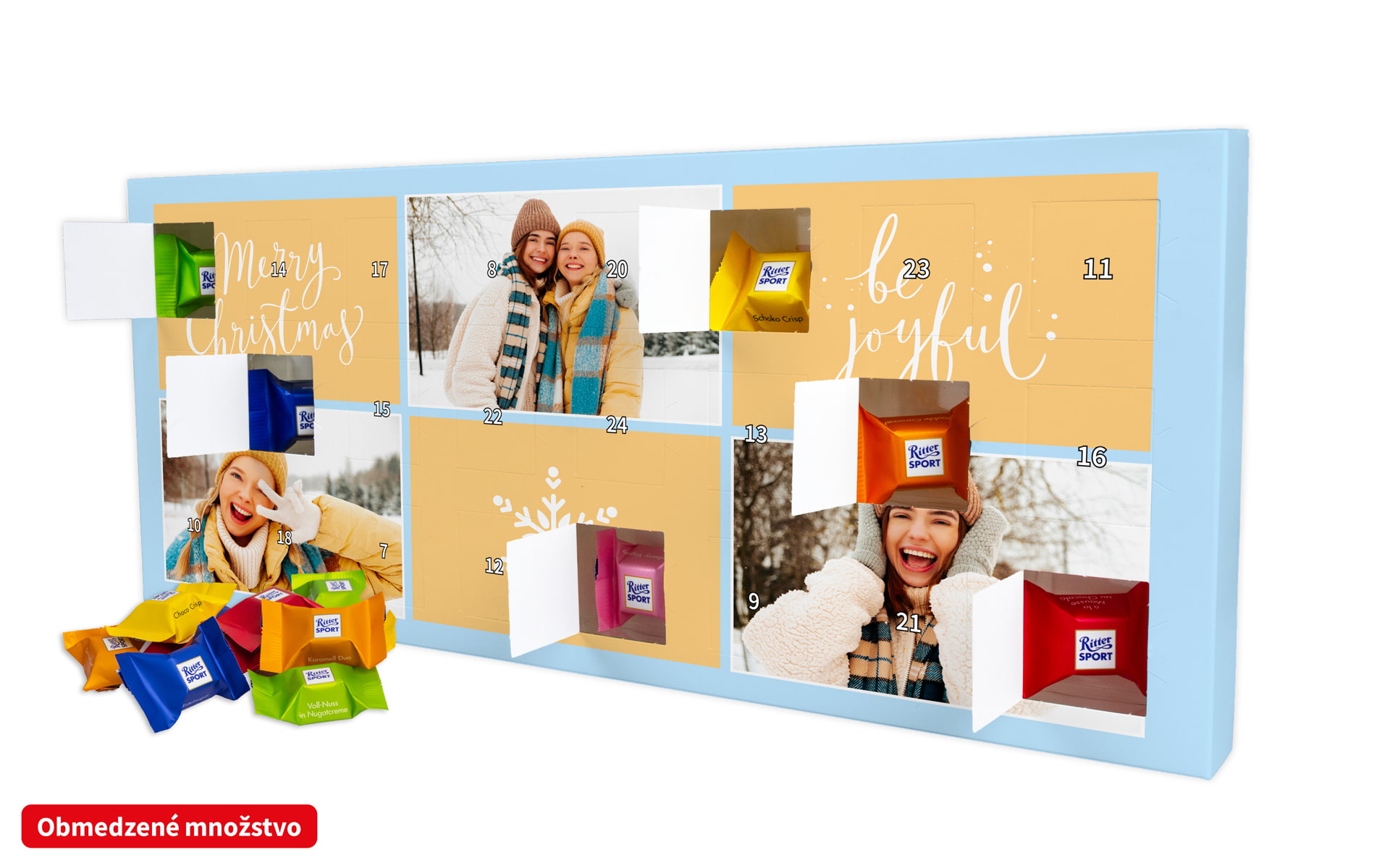  Exkluzívny čokoládový adventný fotokalendár Ritter Sport od HappyFoto