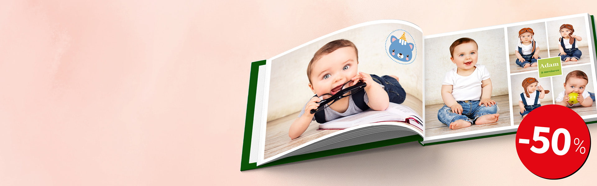 -50 % Fotokniha pevná, cca A4 na šírku