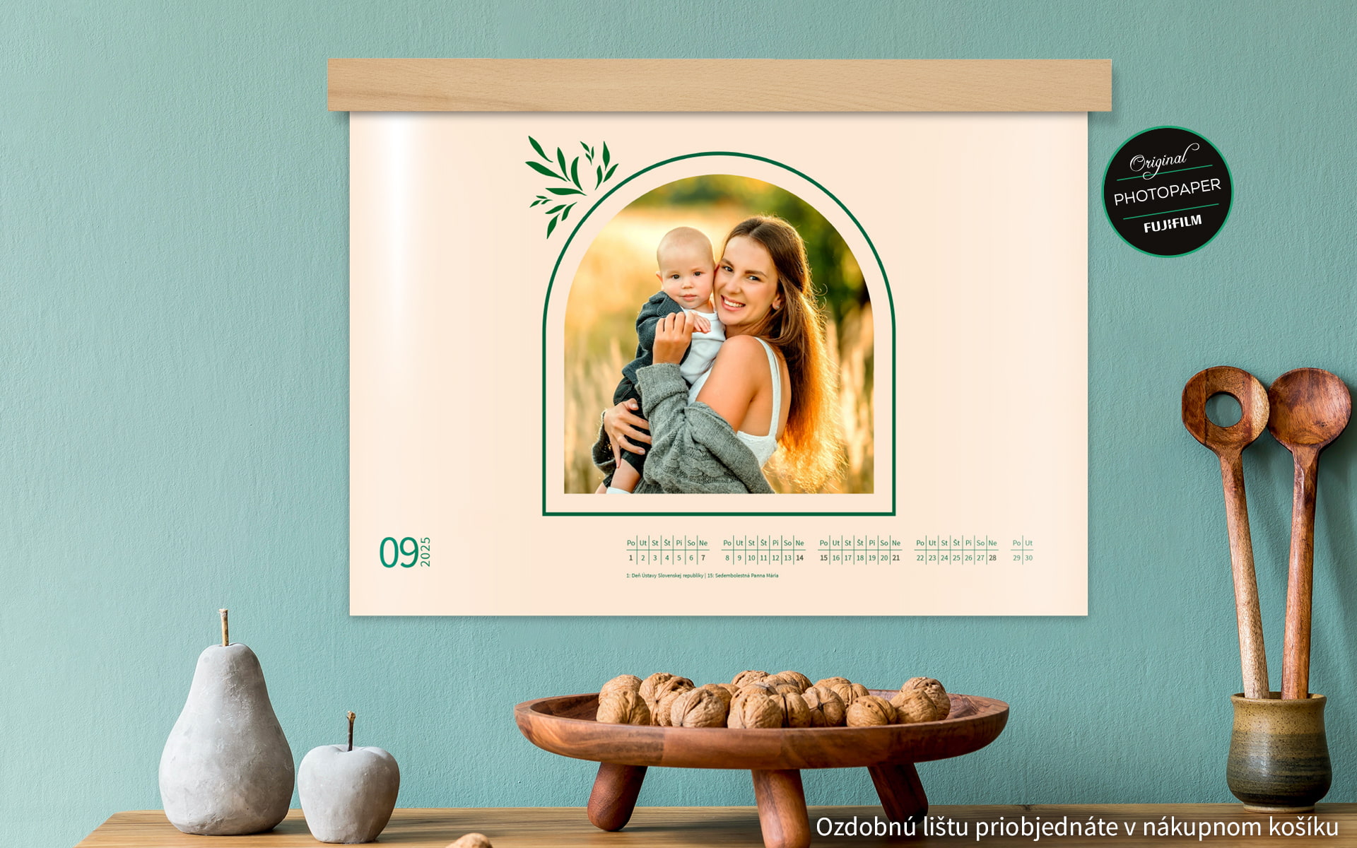 deLUXE Nástenný fotokalendár A4 na šírku od HappyFoto