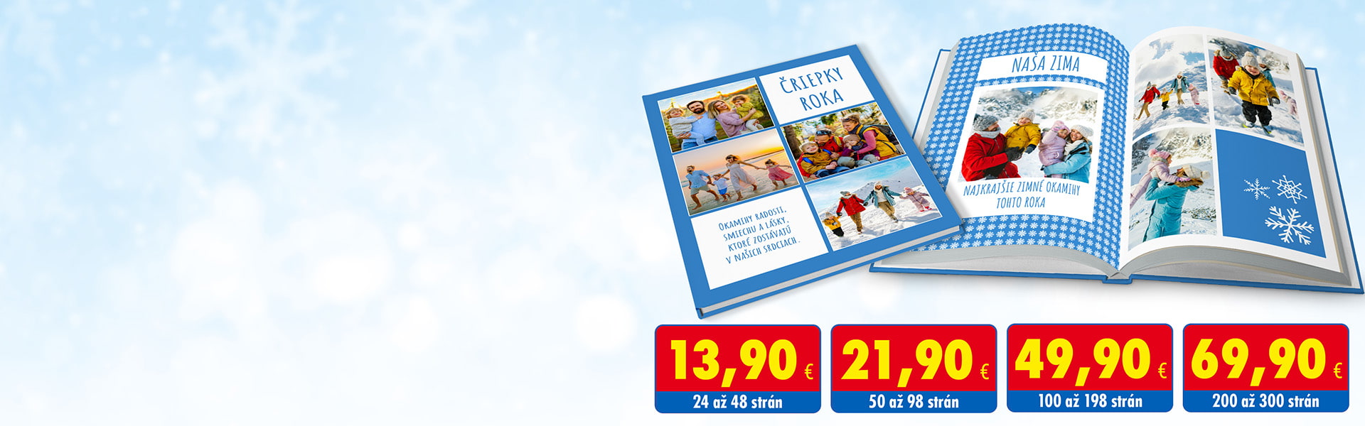 Senzačné ceny Fotokniha pevná, cca A4 na výšku