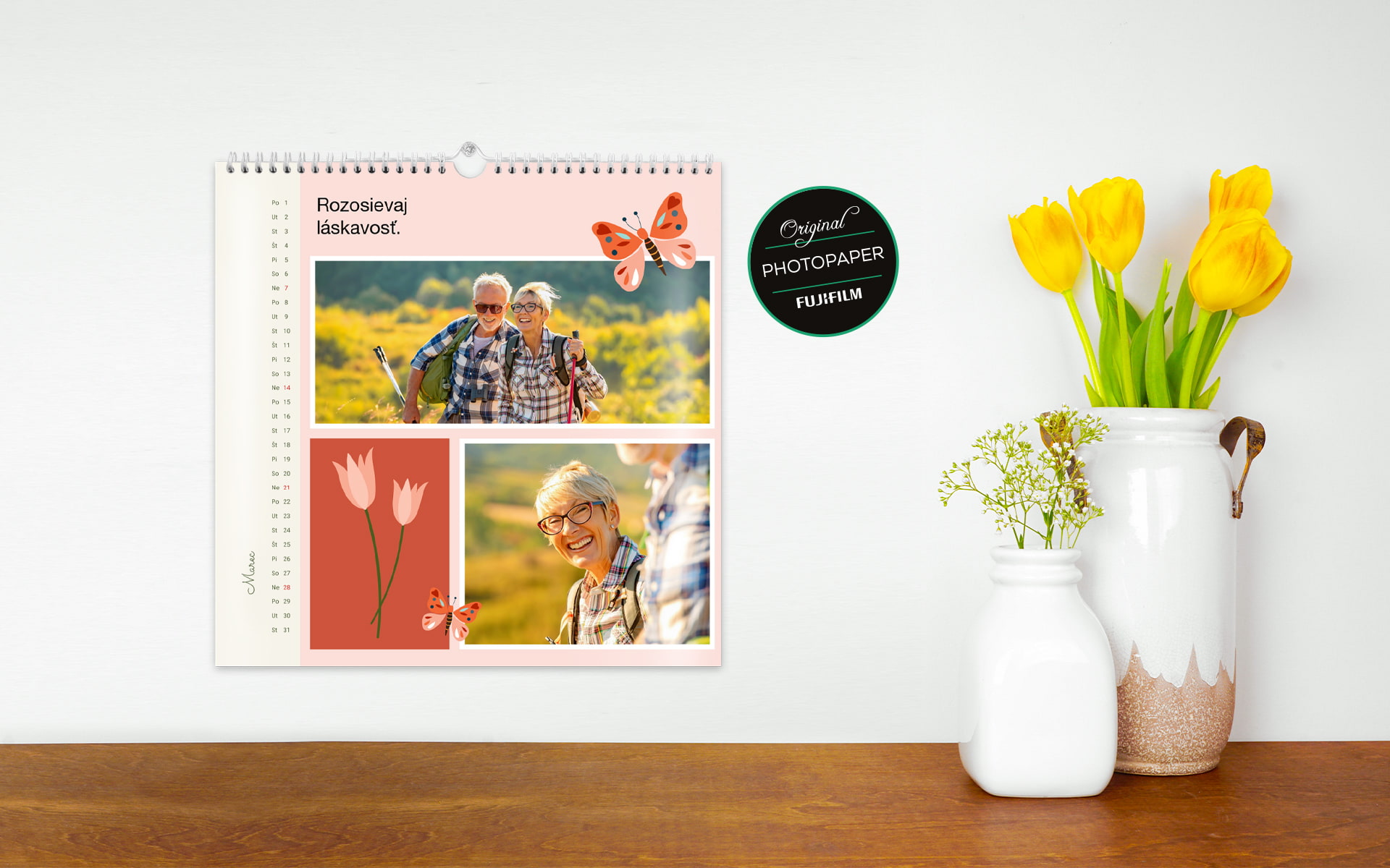 deLUXE Nástenný fotokalendár cca 31 x 31 cm od HappyFoto deLUXE Nástenný fotokalendár cca 31 x 31 cm od HappyFoto