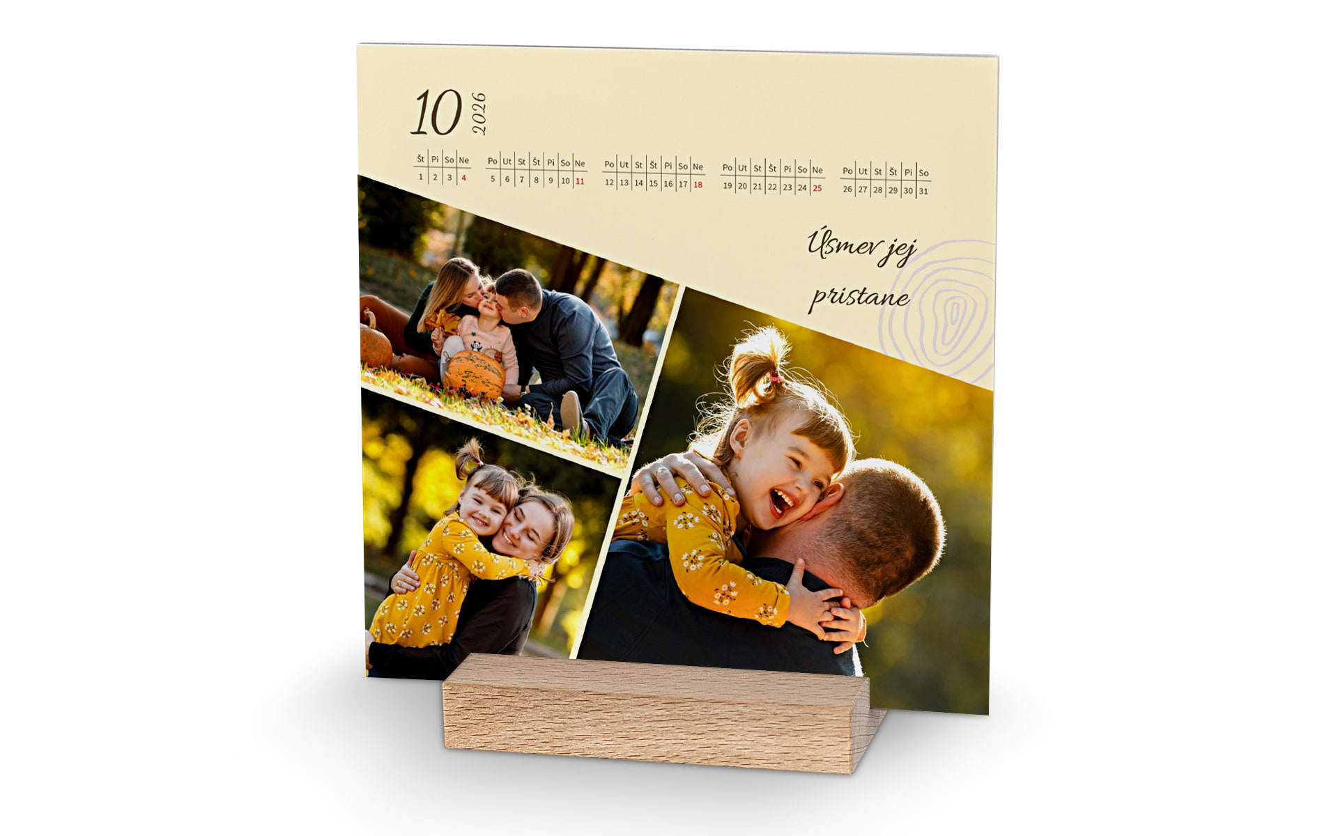 Stolový kalendár štvorcový, vr. stojanu od HappyFoto
