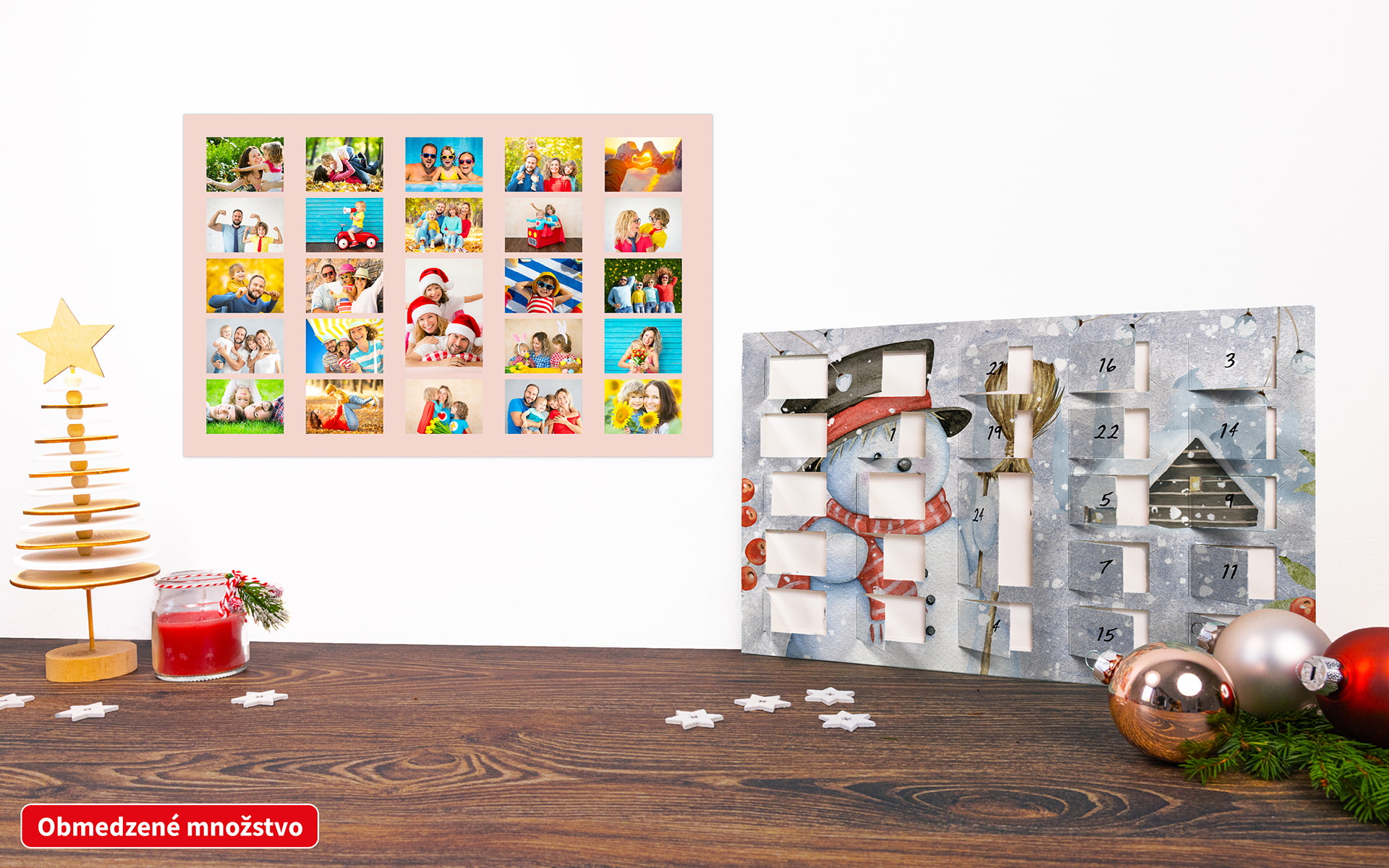 Adventný fotokalendár s plagátom od HappyFoto